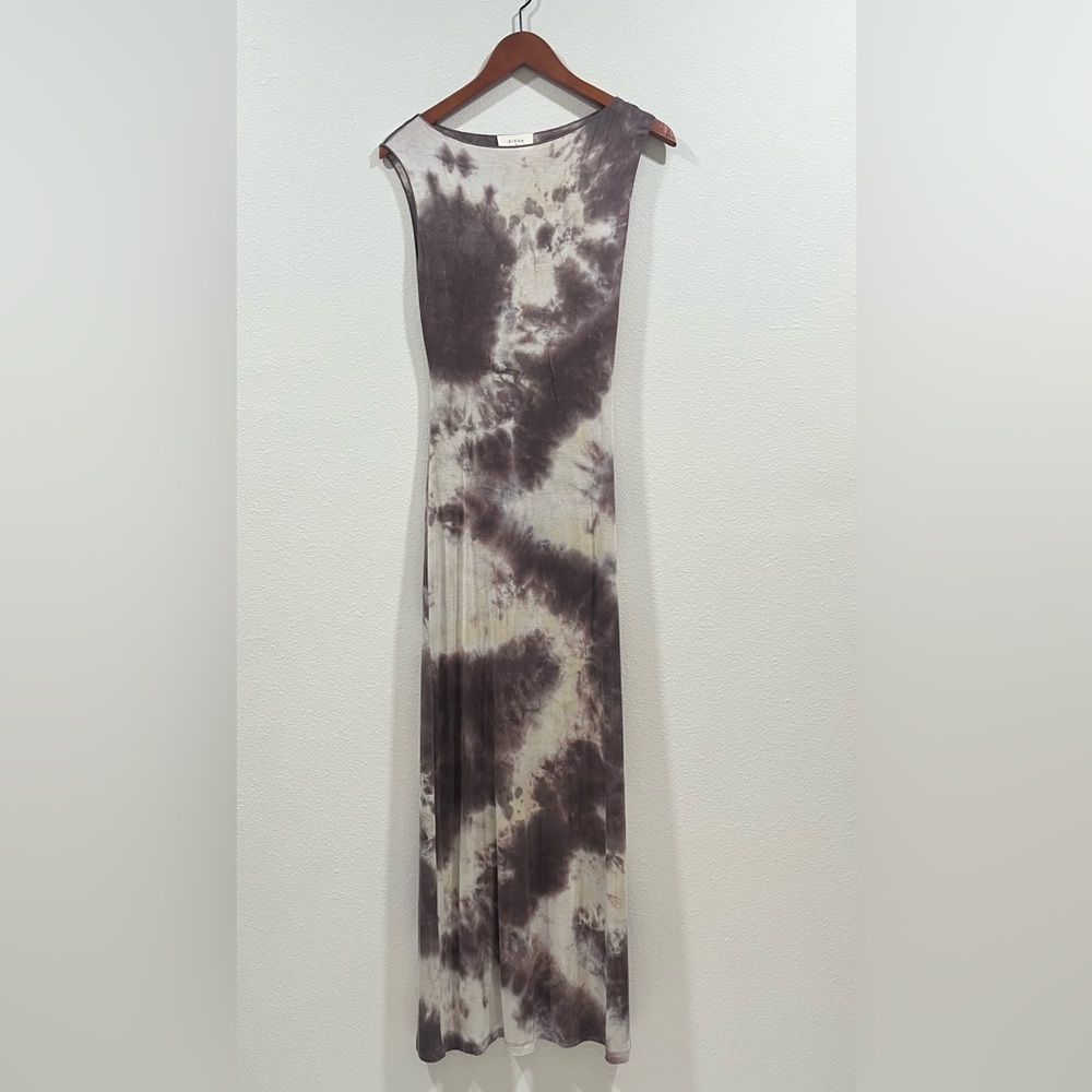 DISSH Brown and Cream Maxi Skirt